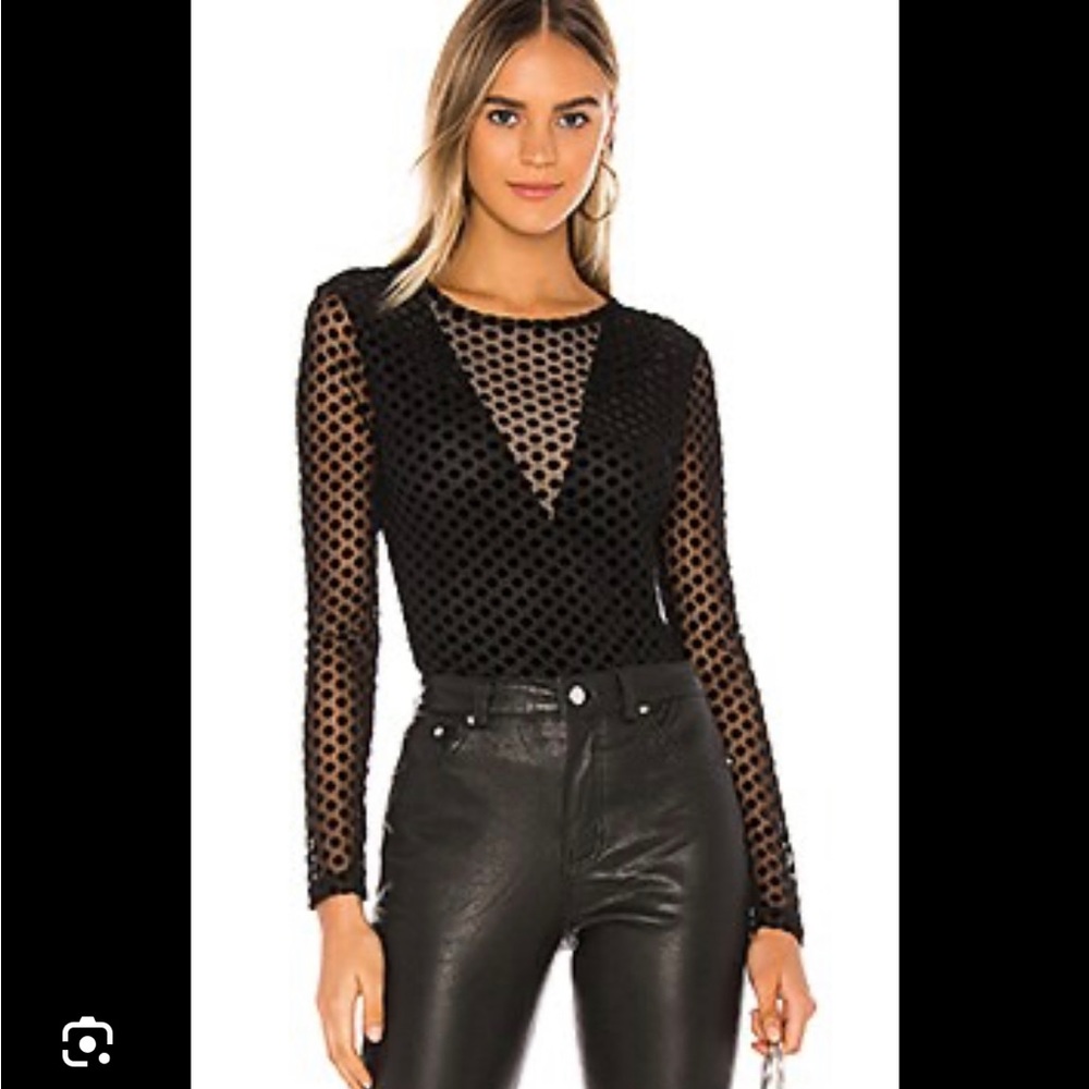 BCBGMAXARIA Polka Dot Top NWT